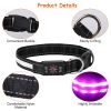 Light Up Dog Collar Led Dog Collar Safety Night Glowing Dog Collar With 9 Light Colors Ipx7 Waterproof Usb Rechargeable S/M/L