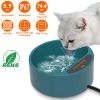 Heated Water Bowl For Dog Cat 74.4Oz Heating Water Dish Ip67 Waterproof Thermal Water Bowl Heated Pet Bowl Dog Cat Water Feeder Bowl For Dog Cat Rabbi