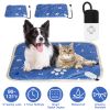 Pet Heating Pad Electric Dog Cat Heating Mat Waterproof Warming Blanket With 9 Heating Levels 4 Timer Setting Constan On Function Chewing-Resistant S/
