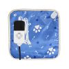 Pet Heating Pad Electric Dog Cat Heating Mat Waterproof Warming Blanket With 9 Heating Levels 4 Timer Setting Constan On Function Chewing-Resistant S/