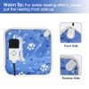 Pet Heating Pad Electric Dog Cat Heating Mat Waterproof Warming Blanket With 9 Heating Levels 4 Timer Setting Constan On Function Chewing-Resistant S/