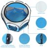 Portable Foldable Pet Tent Exercise Pen Kennel Removable Zipper Top And Bottom Water Resistant Indoor Outdoor Use For Dogs Cats Other Pets