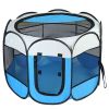 Portable Foldable Pet Tent Exercise Pen Kennel Removable Zipper Top And Bottom Water Resistant Indoor Outdoor Use For Dogs Cats Other Pets