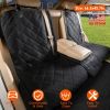 Dog Car Seat Cover Waterproof Scratchproof Pet Car Rear Protector Mat Pet Back Seat Cover With Dog Seat Belt For Car Truck Suv