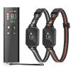 2-In-1 Dog Shock And Bark Collar Dog Training Collar With Remote 2 Collars Rechargeable Ip68 Waterproof With 3 Channels For Medium And Small Dogs