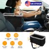 Small Dog Car Seat With Harness Center Console Pet Booster Seat Travel Car Seat With Side Pocket Cotton Velvet Cushion For Dogs Cats Up To 9Lbs