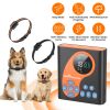 2 In 1 Wireless Dog Fence System With 2 Training Collars Invisible Dog Fence Ip68 Waterproof With 722Ft Adjustable Range Beep Vibration  Static Shock