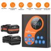 2 In 1 Wireless Dog Fence System With 2 Training Collars Invisible Dog Fence Ip68 Waterproof With 722Ft Adjustable Range Beep Vibration  Static Shock