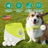 Automatic Dog Ball Launcher Rechargeable Interactive Pet Ball Thrower For Small Medium Dogs Interactive Dog Fetch Toy With 3 Adjustable Distance Setti