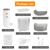 Smart Pet Water Fountain Automatic Cat Water Dispenser 3L/101Oz Cordless Rechargeable Dog Water Fountain Self-Refill With 3 Adjustable Volume 3 Time I