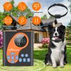 2 In 1 Wireless Dog Fence System With Training Collar Invisible Dog Fence Ip68 Waterproof With 722Ft Adjustable Range Beep Vibration  Static Shock