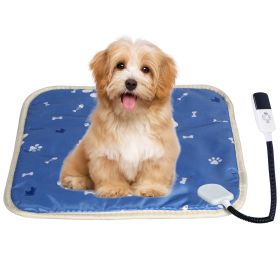 Pet Heating Pad Electric Dog Cat Heating Mat Waterproof Warming Blanket With 9 Heating Levels 4 Timer Setting Constan On Function Chewing-Resistant S/