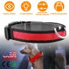 Led Dog Collar Usb Rechargeable Adjustable Dog Safety Collar Night Safety Flashing Luminous Light Up Collar