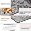 Pet Heating Pad Dog Cat Electric Heating Mat Waterproof Adjustable Warming Blanket With Chew Resistant Steel Cord Case