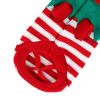 Pet Christmas Turtleneck Sweater Dog Cat Christmas Clothes Snowman Stripes Costume Winter Holiday Sweater For Small Medium Kitten Puppy Cats Dogs