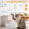 Smart Pet Water Fountain Automatic Cat Water Dispenser 4.5L Cordless Rechargeable Dog Water Fountain Self-Refill With 3 Adjustable Volume 3 Time Inter