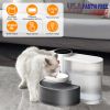 Smart Pet Water Fountain Automatic Cat Water Dispenser 3L/101Oz Cordless Rechargeable Dog Water Fountain Self-Refill With 3 Adjustable Volume 3 Time I