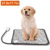 Pet Heating Pad Dog Cat Electric Heating Mat Waterproof Adjustable Warming Blanket With Chew Resistant Steel Cord Case