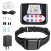 990Ft Range Dog Wireless Fence Remote Training Collar Ipx6 Waterproof Receiver With 0-9 Levels Beep Vibration Shock Mode 4 Channels Rechargeable Trans