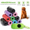 45 Rolls 675 Count Dog Waste Bags Disposable Dog Poop Bags With Dispenser Leakproof Unscented