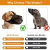 Pet Muzzle Mask Soft Mesh Muzzle Adjustable Dog Mouth Cover With Breathable Mesh Adjustable Neck Forehead Strap For Anti Biting Barking Chewing