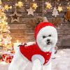 Pet Christmas Clothes Santa Claus Reindeer Antlers Costume Winter Outfit New Year Coat For Small Medium Dogs Cats Available In S/M/L/Xl