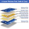 Pet Heating Pad Electric Dog Cat Heating Mat Waterproof Warming Blanket With 86-141℉ Adjustable Temperature 0-12 Timer Digital Display Chewing-Resista