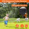 Electric Dog Collar Receiver Anti-Bark Dog Deterrent Training Collar With Beep Vibration Shock Modes For Dog Fence System