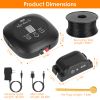 Dog Fence System Pet Containment System With 9 Adjustable Levels 2 Recivers Ipx8 Waterproof Rechargeable Underground Fence For Small Medium Large Dog