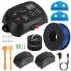 Dog Fence System Pet Containment System With 100 Adjustable Levels 2 Receivers Ipx7 Waterproof Rechargeable Underground Fence For Small Medium Large D