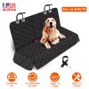 Dog Car Seat Cover Waterproof Scratchproof Pet Car Rear Protector Mat Pet Back Seat Cover With Dog Seat Belt For Car Truck Suv