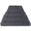 Dog Bed Soft Plush Cushion Cozy Warm Pet Crate Mat Dog Carpet Mattress With Long Plush For S/M Dogs