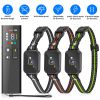 2-In-1 Dog Shock And Bark Collar Dog Training Collar With Remote 3 Collars Rechargeable Ip68 Waterproof With 3 Channels For Medium And Small Dogs