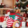 Pet Christmas Turtleneck Sweater Dog Cat Christmas Clothes Snowman Stripes Costume Winter Holiday Sweater For Small Medium Kitten Puppy Cats Dogs