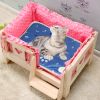 Pet Heating Pad Electric Dog Cat Heating Mat Waterproof Warming Blanket With 86-141℉ Adjustable Temperature 0-12 Timer Digital Display Chewing-Resista