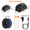Dog Fence System Pet Containment System With 100 Adjustable Levels 2 Receivers Ipx7 Waterproof Rechargeable Underground Fence For Small Medium Large D