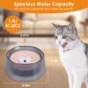 No Spill Dog Cat Water Bowl Spill Proof Slow Water Feeder 47.35Oz Pet Water Dispenser Travel Dog Bowl For Dogs/Cats/Pets