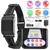 990Ft Range Dog Wireless Fence Remote Training Collar Ipx6 Waterproof Receiver With 0-9 Levels Beep Vibration Shock Mode 4 Channels Rechargeable Trans