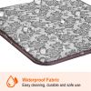 Pet Heating Pad Dog Cat Electric Heating Mat Waterproof Adjustable Warming Blanket With Chew Resistant Steel Cord Case
