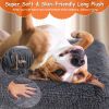 Dog Bed Soft Plush Cushion Cozy Warm Pet Crate Mat Dog Carpet Mattress With Long Plush For S/M Dogs