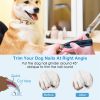 Dog Nail Grinder 2 Speeds Quiet Usb Rechargeable Pet Nail Grinder Professional Pet Nail Trimmer Cordless Paws Grooming & Smoothing Claw Care For Small