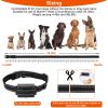 3280Ft Dog Training Collar Ip67 Waterproof Pet Beep Vibration Electric Shock Collar 3 Channels Rechargeable Transmitter Receiver Trainer With Flashlig