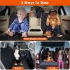 Dog Car Seat Cover Waterproof Scratchproof Pet Car Rear Protector Mat Pet Back Seat Cover With Dog Seat Belt For Car Truck Suv