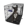 30Inches Dogs Crate Folding Metal Pets Crates Double Door Puppy Cage Easy Set Up