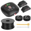 Dog Fence System Pet Containment System With 9 Adjustable Levels 2 Recivers Ipx8 Waterproof Rechargeable Underground Fence For Small Medium Large Dog