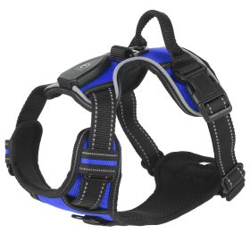 Light Up Dog Harness Rechargeable Led Dog Harness No Pull Lighted Dog Vest With Handle For Small/Medium/Large Dogs