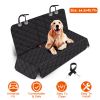Dog Car Seat Cover Waterproof Scratchproof Pet Car Rear Protector Mat Pet Back Seat Cover With Dog Seat Belt For Car Truck Suv