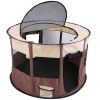 Foldable Playpen For Dog With Carry Bag Portable Travel Waterproof Indoor Outdoor Pet Cage Tent Detachable Upper Cover For Dog Cat Rabbit