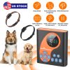 2 In 1 Wireless Dog Fence System With 2 Training Collars Invisible Dog Fence Ip68 Waterproof With 722Ft Adjustable Range Beep Vibration  Static Shock