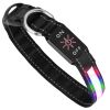 Light Up Dog Collar Led Dog Collar Safety Night Glowing Dog Collar With 9 Light Colors Ipx7 Waterproof Usb Rechargeable S/M/L